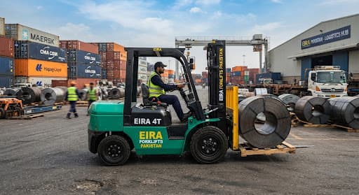 EIRA 4 ton industrial diesel forklift CPC40 K Series at work